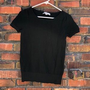 Ann Taylor Loft Black Short Sleeve Sweater | Sz M